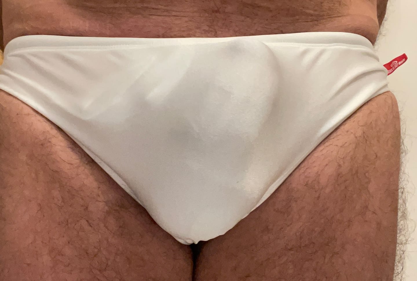 Customer photo review of Men Sexy Pouch Solid Bikini Swim Briefs
