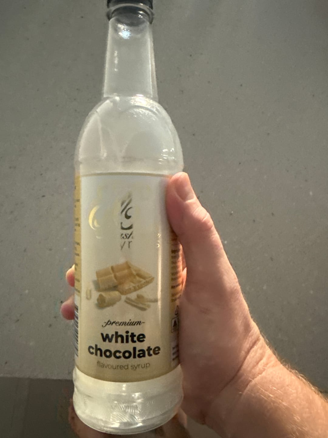Customer photo review of White Chocolate Coffee Syrup