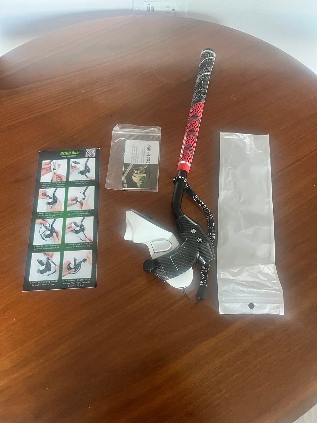 Customer photo review of DriVR Ace - VR Golf Club Handle Accessory - Compatible with Quest 3/3s and Pro