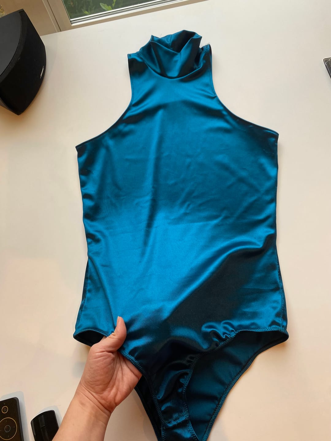 Customer photo review of Shiny Nylon Spandex