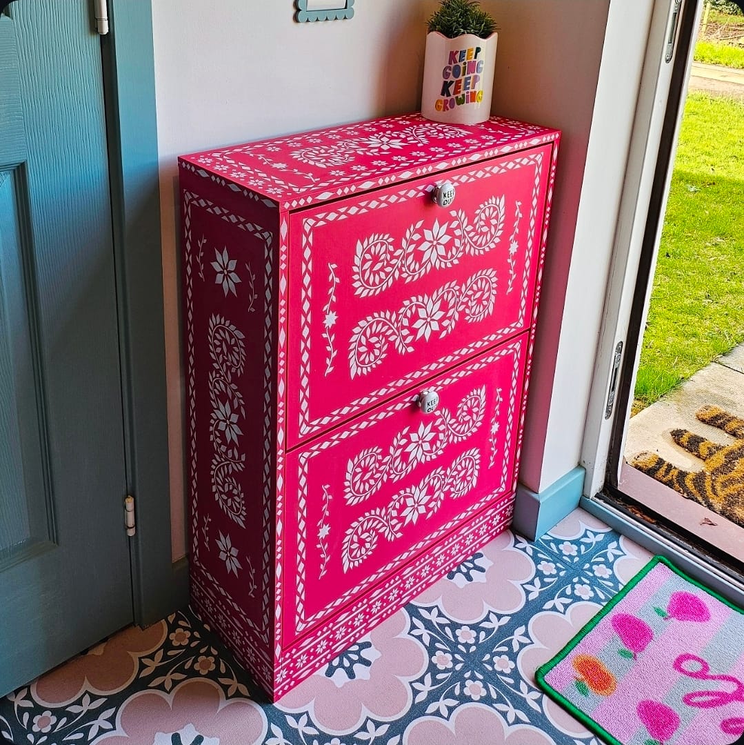 Customer photo review of JAIPUR Indian Bone Inlay Stencil Set