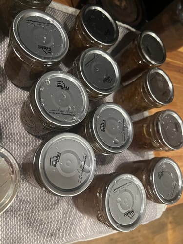 Customer photo review of 12 Pack - Denali® Lids, Regular Mouth