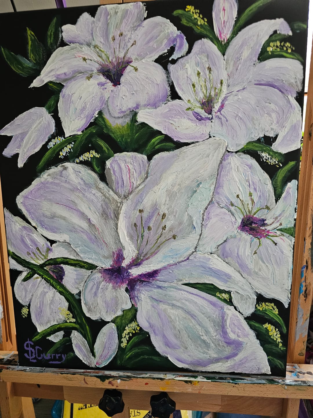 Customer photo review of DabblePaints™️ Deep Purple — Thick-Body Acrylic Paint
