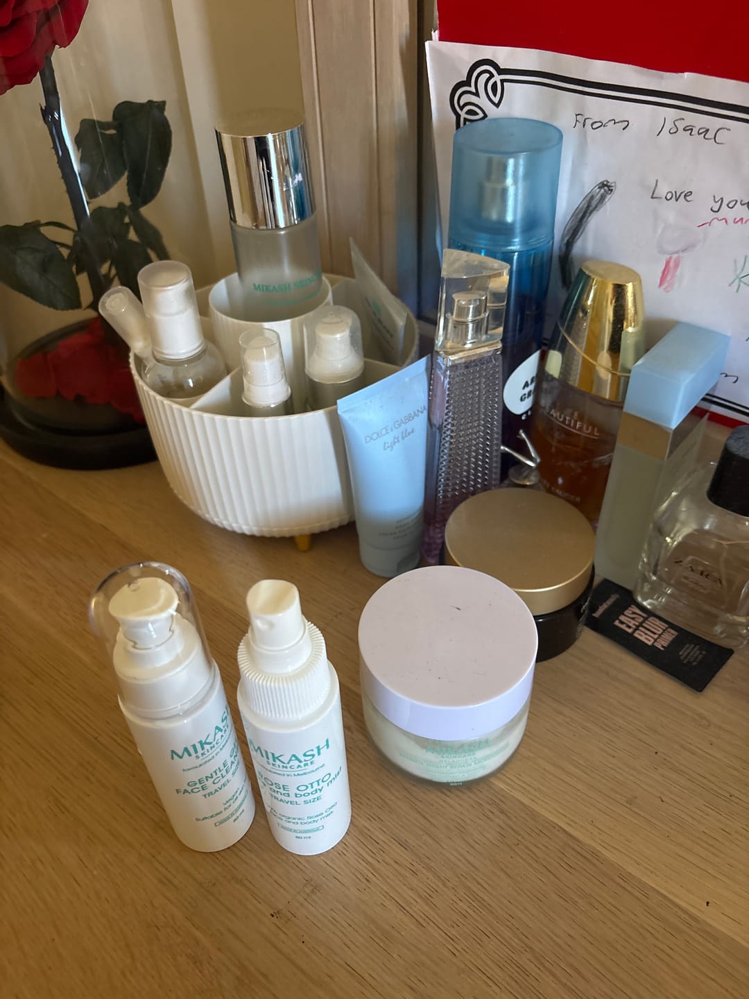 Customer photo review of Mikash Travel Size Skincare Set