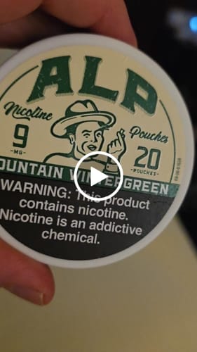 Customer video review of Mountain Wintergreen Nicotine Pouches
