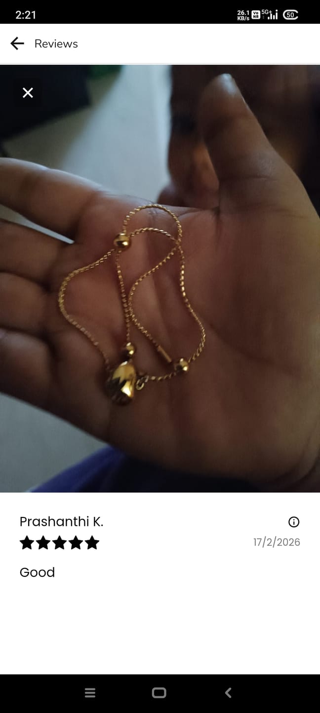 Customer photo review of Moonstone Heart Bracelet
