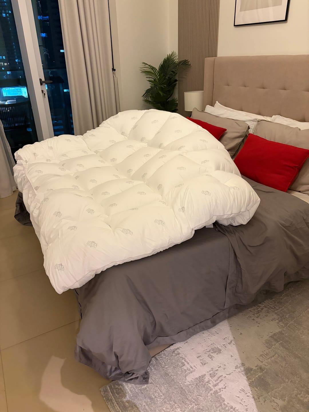 Customer photo review of Ultimate Comfort Luxury Beroea Mattress Topper 12 cm