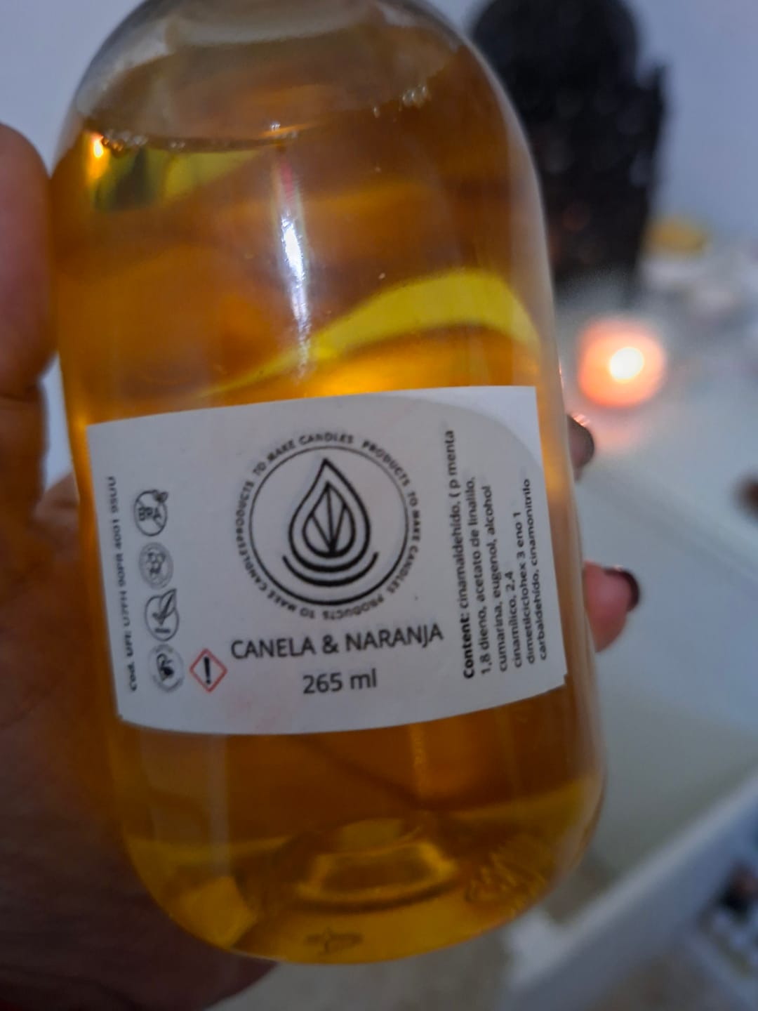 Customer photo review of Fragancia CANELA & NARANJA
