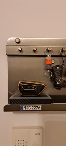 Customer photo review of Kühlschrankmagnet aus Metall - Kennzeichen Deutschland - individuell personalisierbar