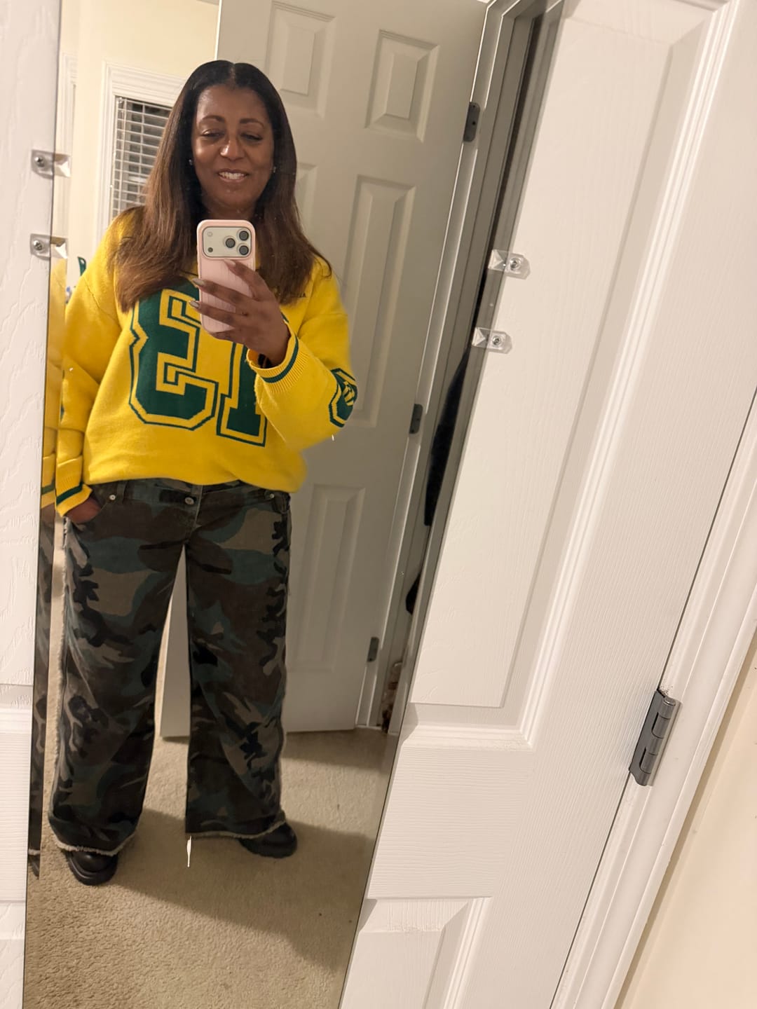Customer photo review of Aelfric Eden Number Graphic Polo Sweater