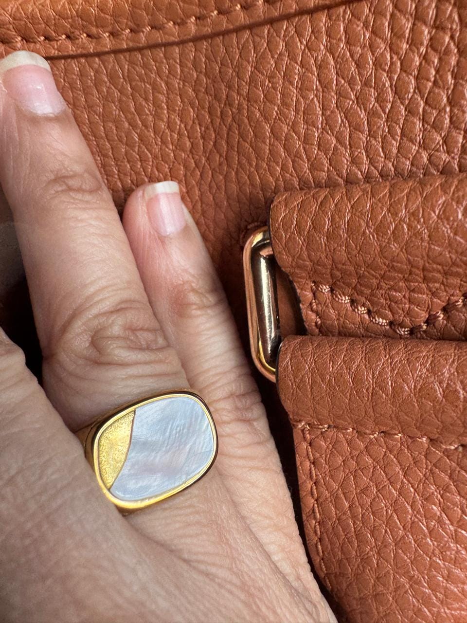 Customer photo review of Glossy Enamel Ring