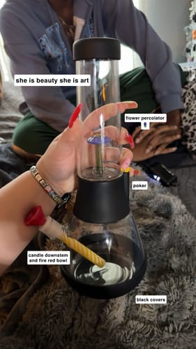 Customer photo review of Bong Percolator Tube - Flower 🌸