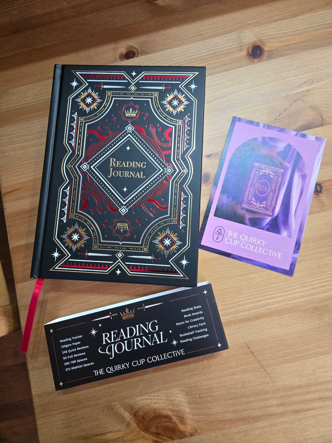 Customer photo review of Reading Journal - Serpents & Swords