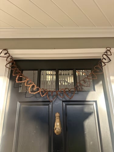 Customer photo review of Heart Grapevine Twig Garland