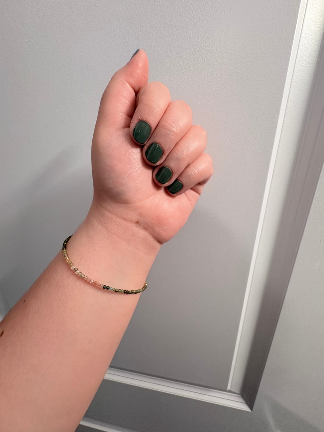Customer photo review of Gem stacking bracelet