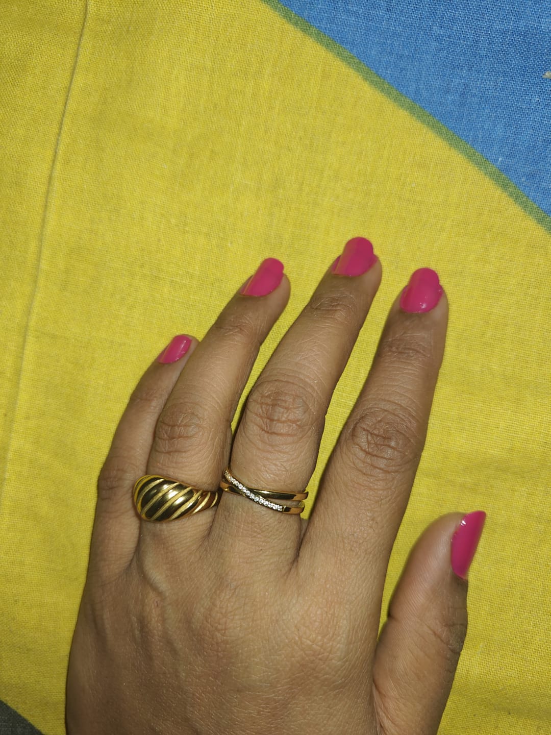 Customer photo review of Croissant Dome Ring