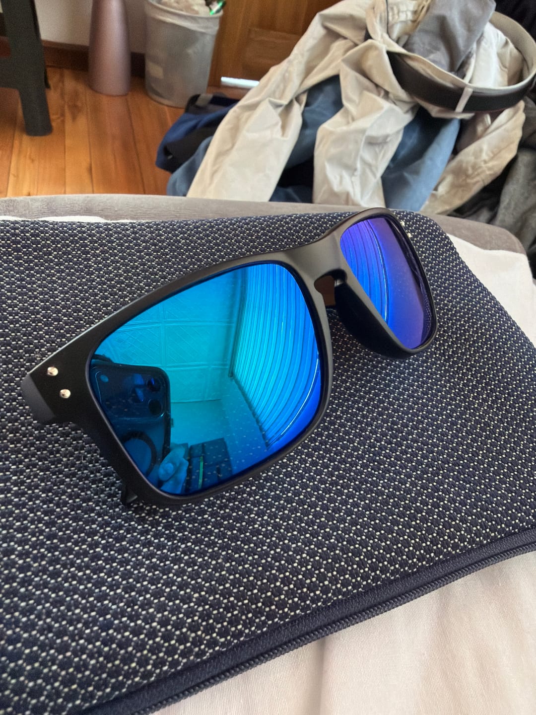 Customer photo review of 80Eighty® Polarized Sunglasses - Blue Chrome