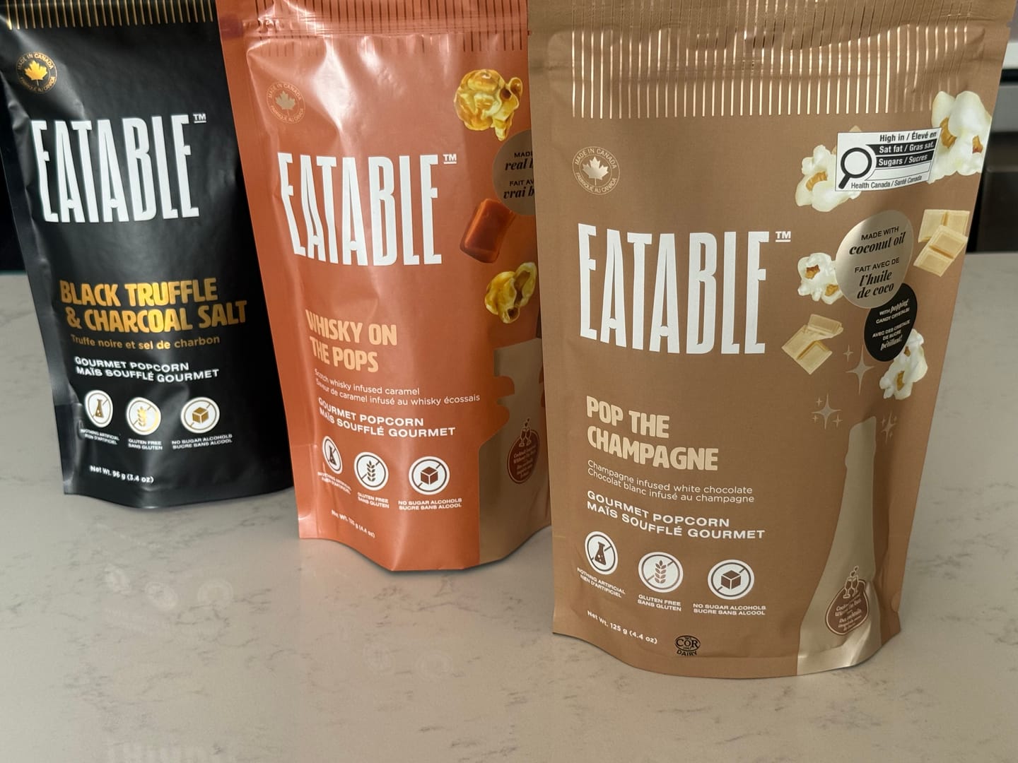 Customer photo review of Pop the Champagne (125g) - White Chocolate "Popping" Kettle Corn