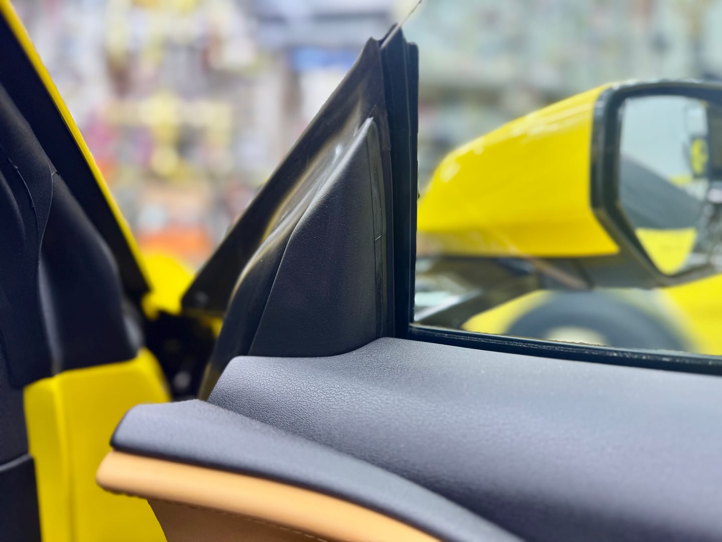 Customer photo review of C8 Corvette Real Carbon Fiber Door Window A-Pillar Triangle Trim Covers | Interior Upgrade (2020–2026)
