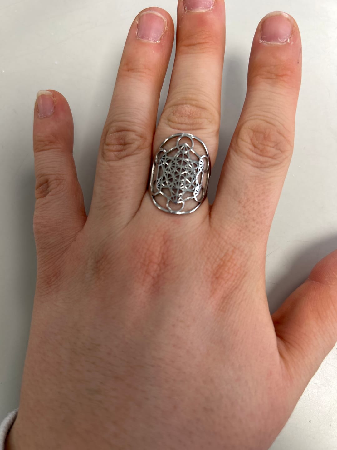 Customer photo review of Bague Ajustable Métatron