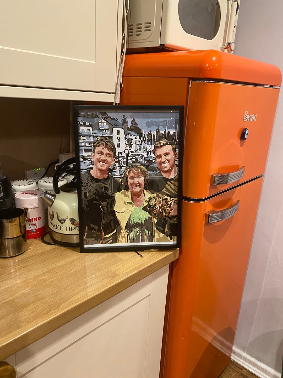 Customer photo review of Custom Paint by Numbers Kit
