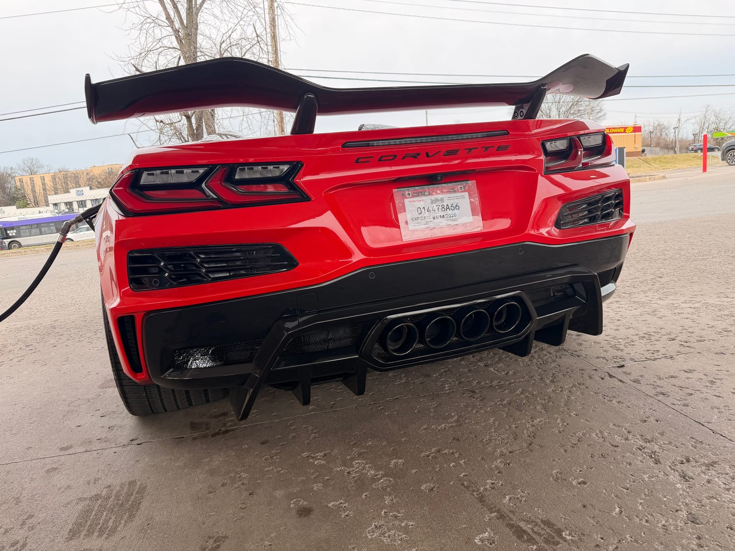 Customer photo review of 2023-Up Corvette C8 Z06 Rear Bumper Finned Diffuser