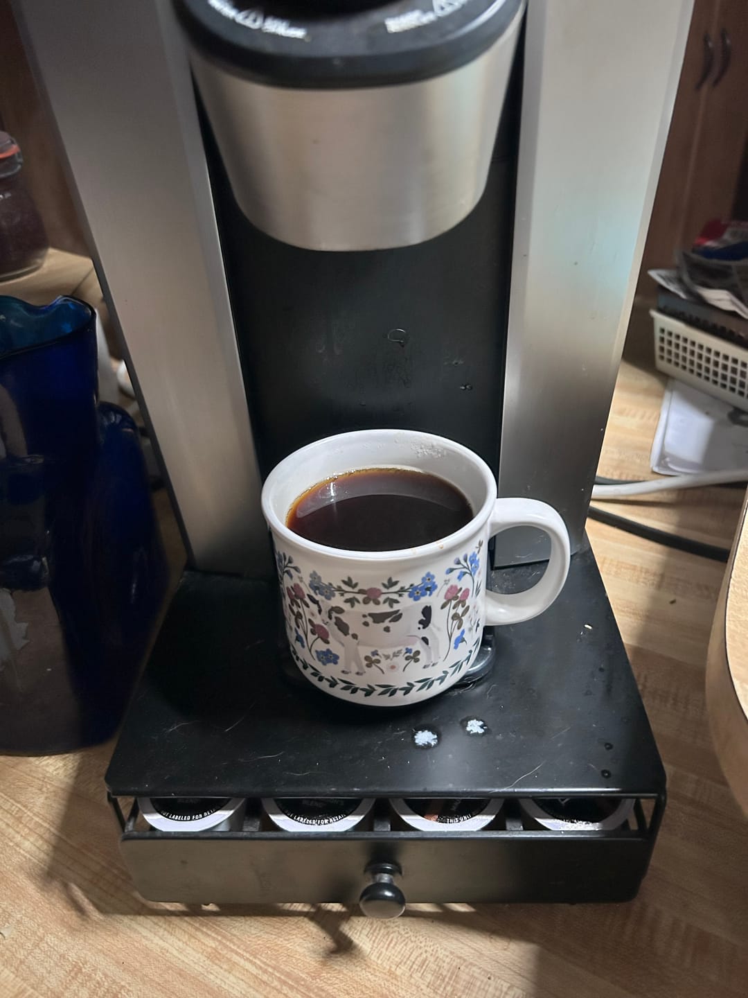 Customer photo review of Milk Cows Folk Floral Mug