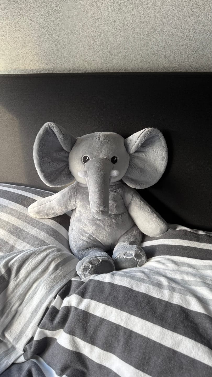 Customer photo review of Olifant Verzwaringsknuffel 2kg