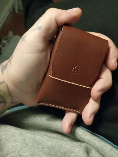 Customer photo review of Slimmad plånbok i äkta läder