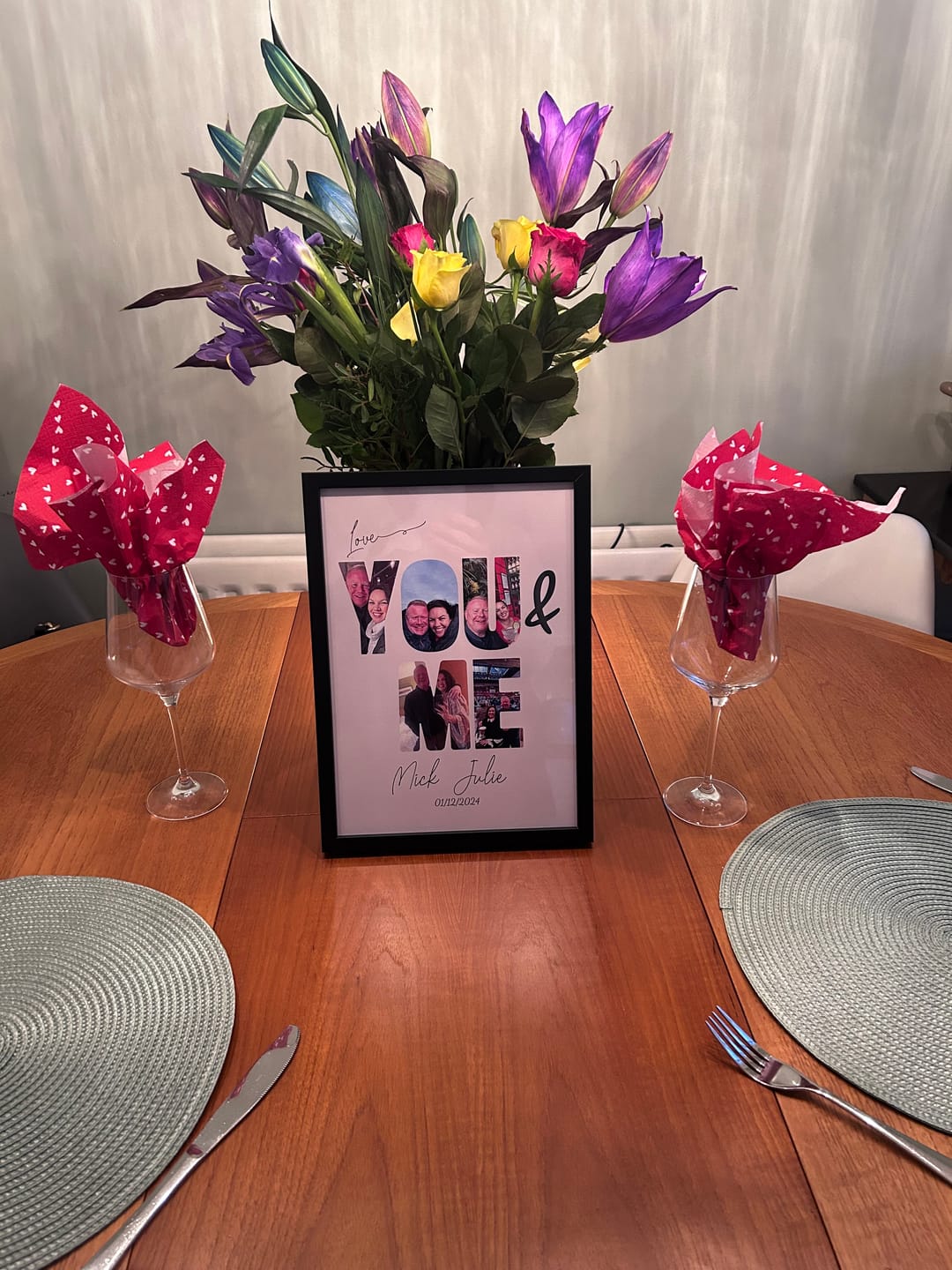 Customer photo review of You & Me - Personalized Poster