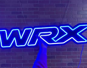 Customer photo review of Subaru WRX Inspired LED Neon Sign