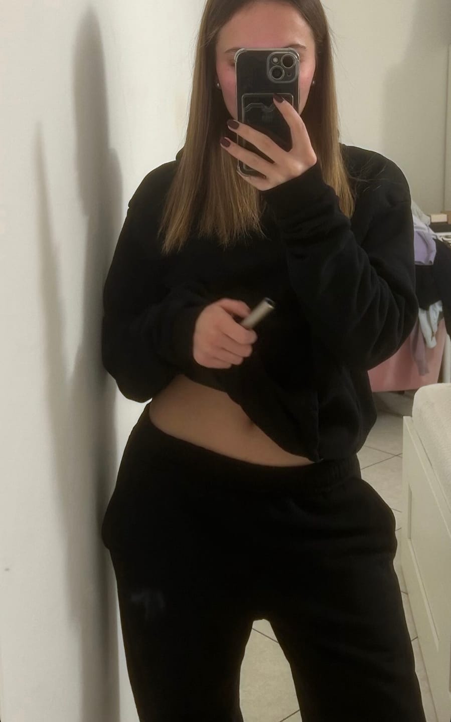 Customer photo review of Sweatpants Wide Fit Blanks 330GSM Black