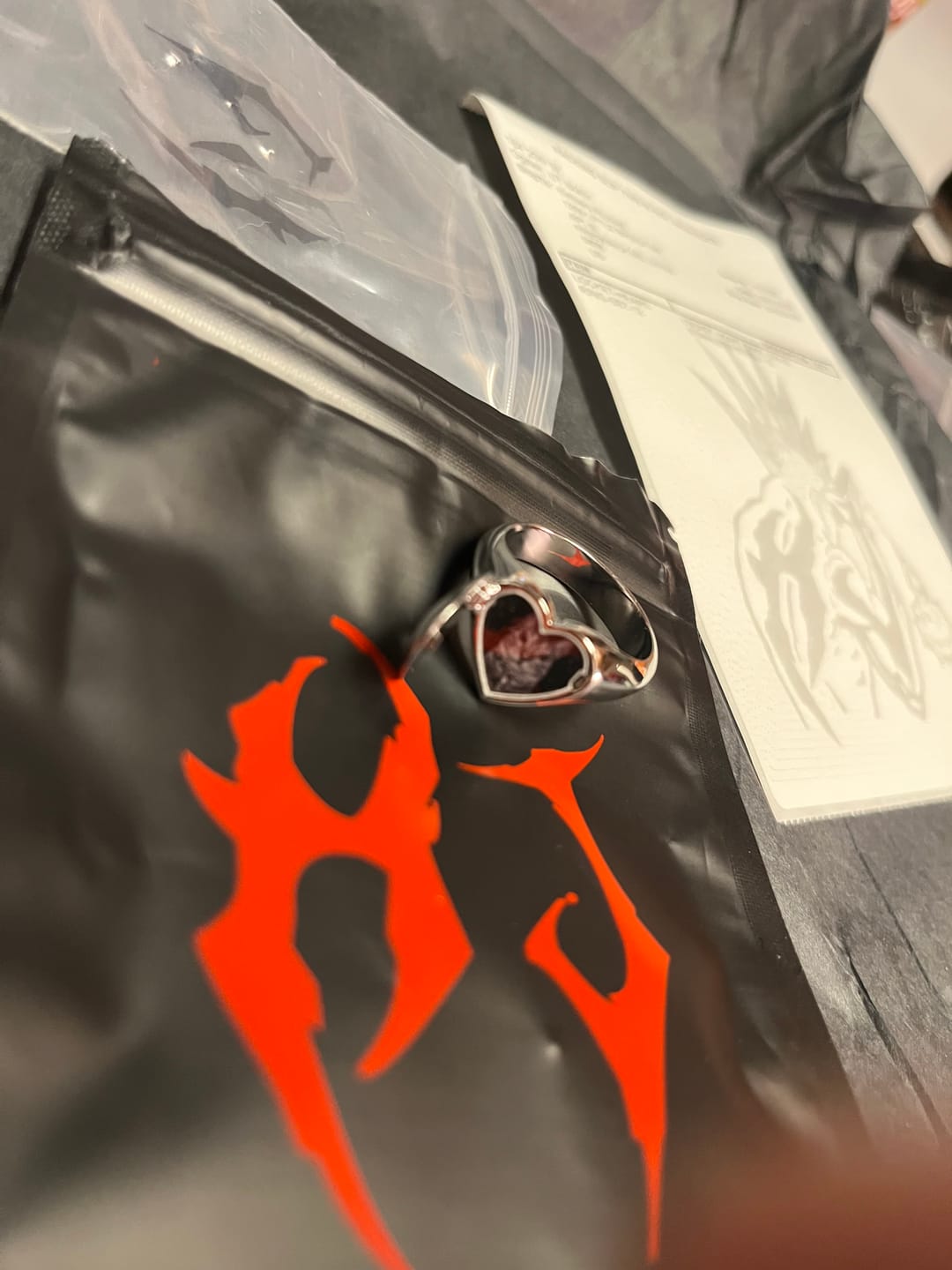 Customer photo review of LOCKET HEART RING