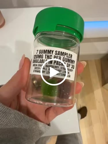 Customer video review of Alpha 6 Gummy Sampler Jar 600mg THC + THCP Vegan