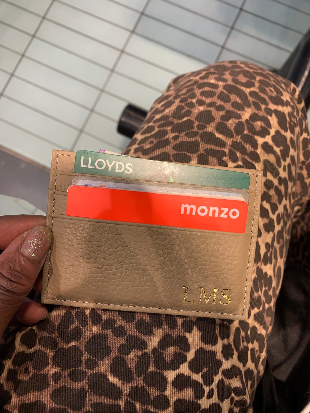 Customer photo review of Leather Card Holder