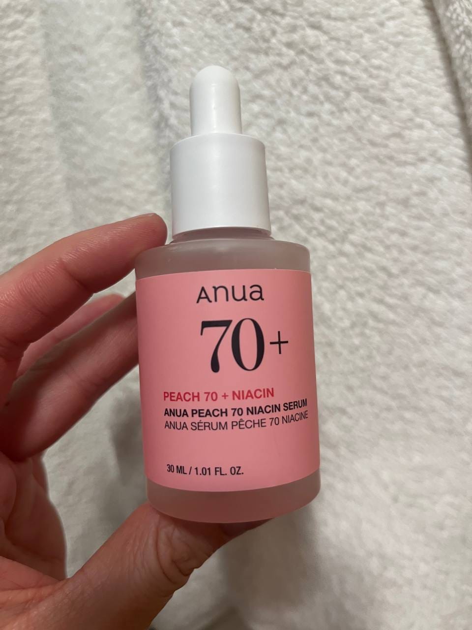 Customer photo review of Serums ar persiku gludai un mirdzošai ādai Anua Peach 70 Niacin Serum