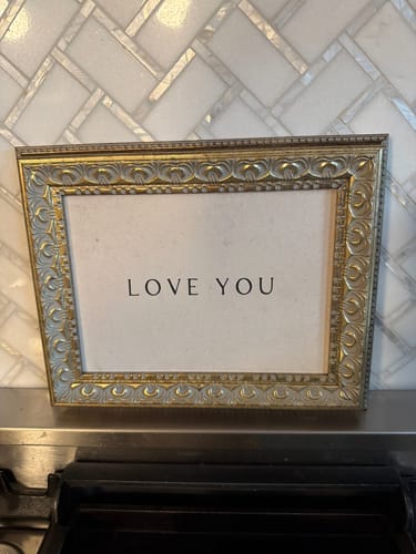 Customer photo review of Love You Framed Antique Art