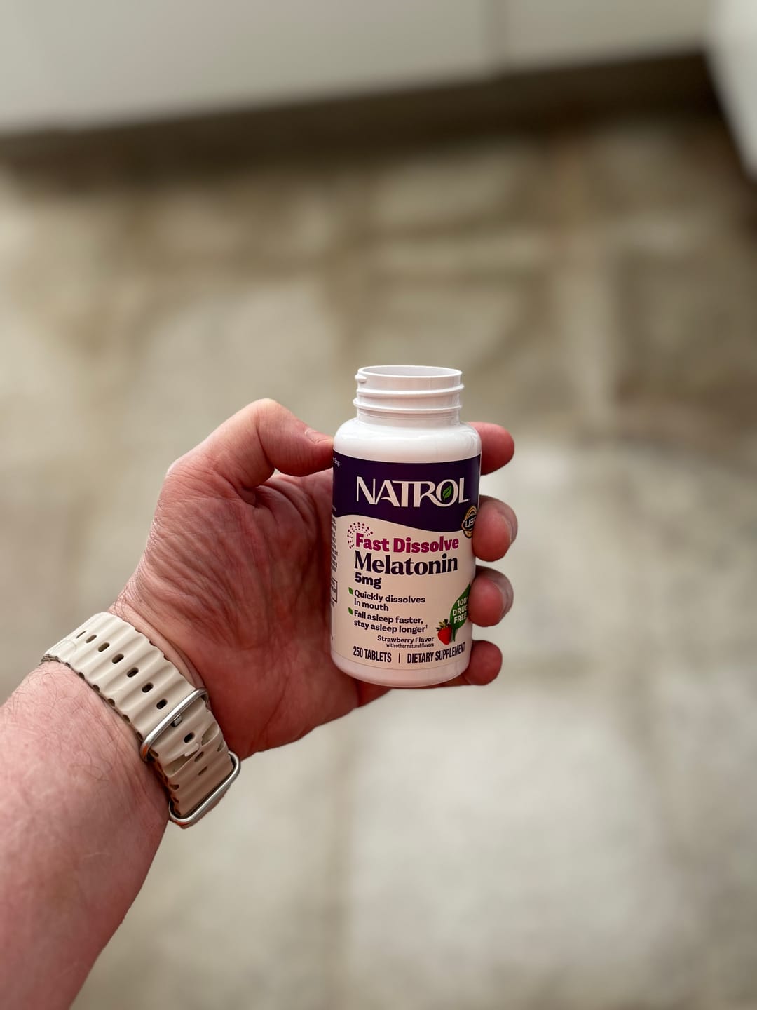 Customer photo review of Natrol - Melatonina 5 Mg 250 Tablets Dissolução Rápida Sabor Morango
