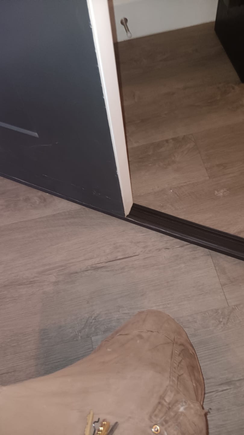 Customer photo review of 36" Taylor Slide-On Door Sweep