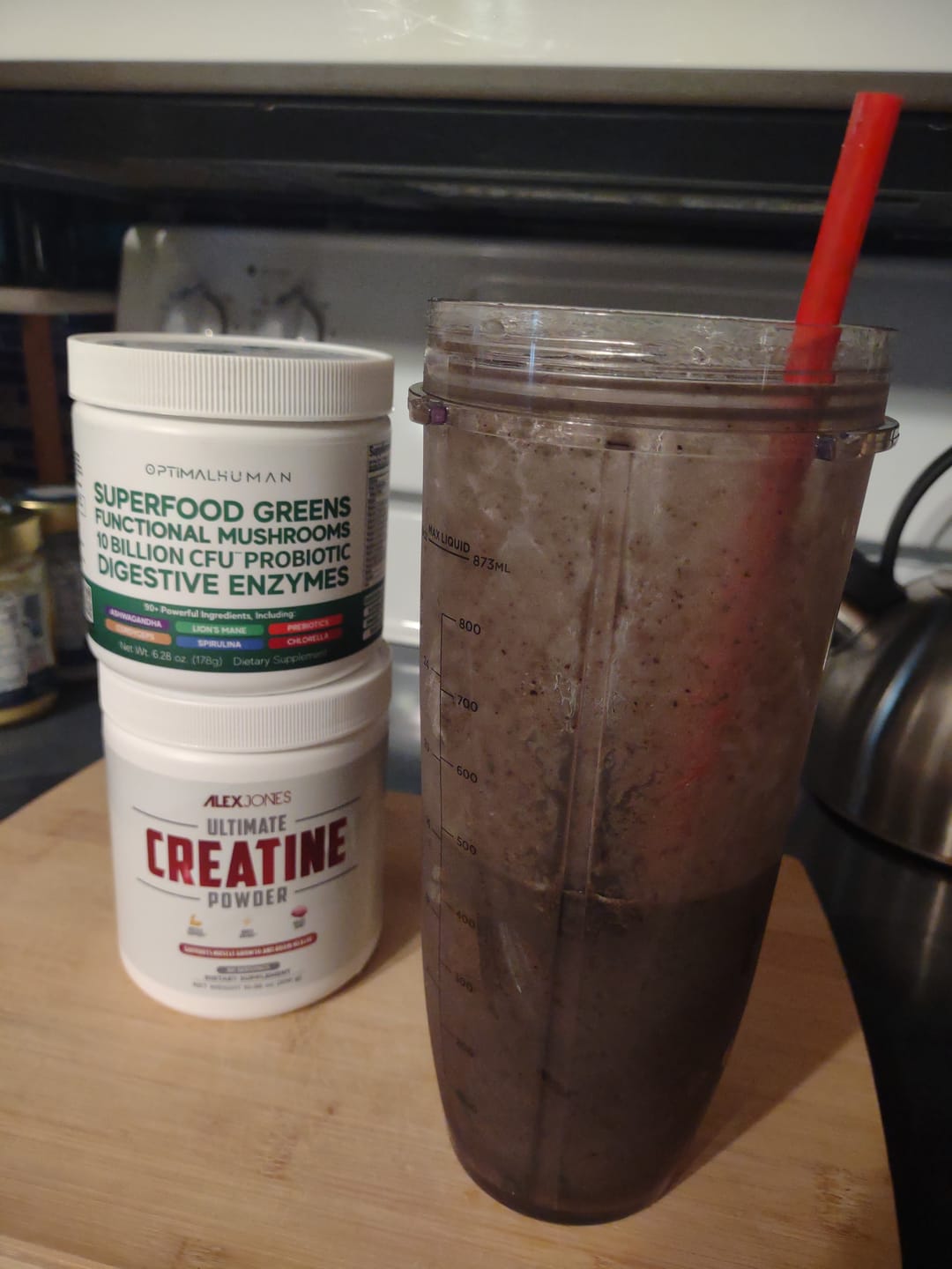 Customer photo review of Ultimate Creatine Powder by Alex Jones (300 Grams) (60 Servings)