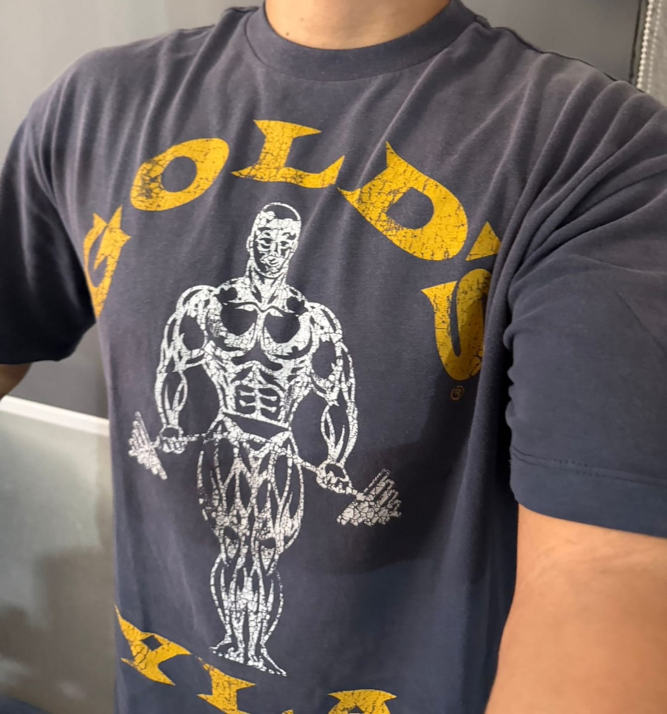 Customer photo review of 4213 - Gold's Iron Legacy Icon Tees