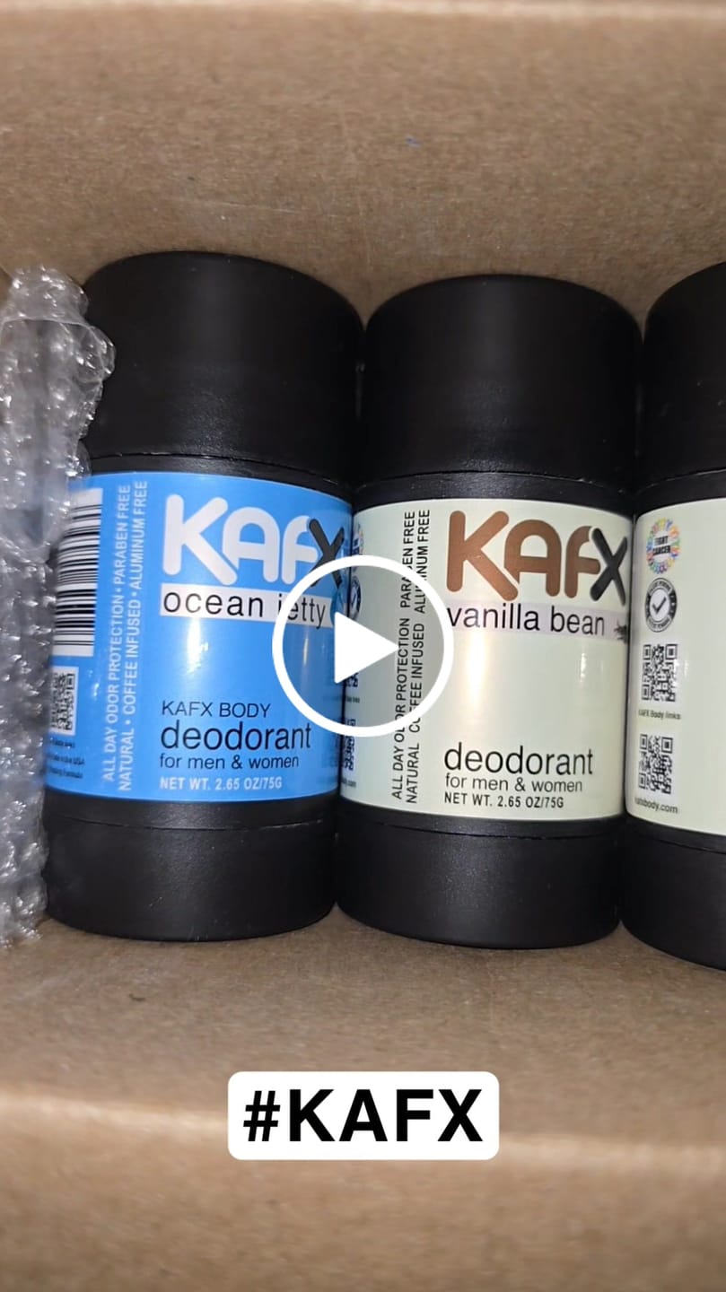 Customer video review of KAFX Body Natural Deodorant Bundle - Mix & Match 3 Pack | Aluminum-Free, All-Natural