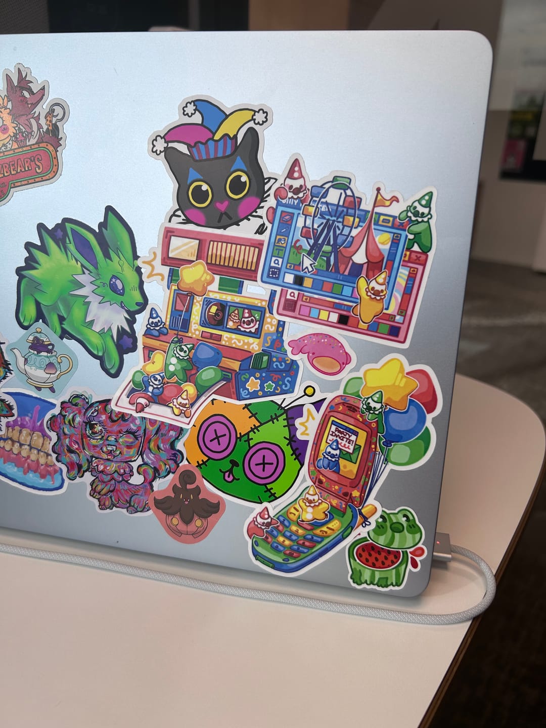 Customer photo review of Clown Tech Stickers