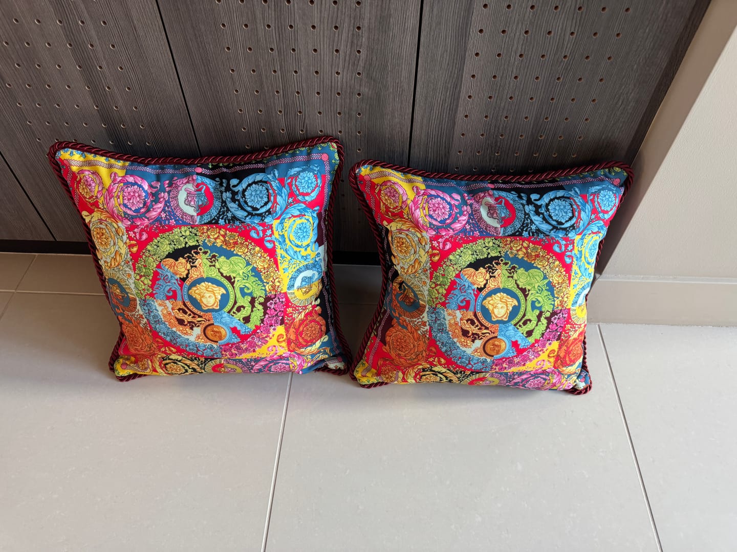 Customer photo review of Multicolour Baroque Crepe Fabric by the Metre
