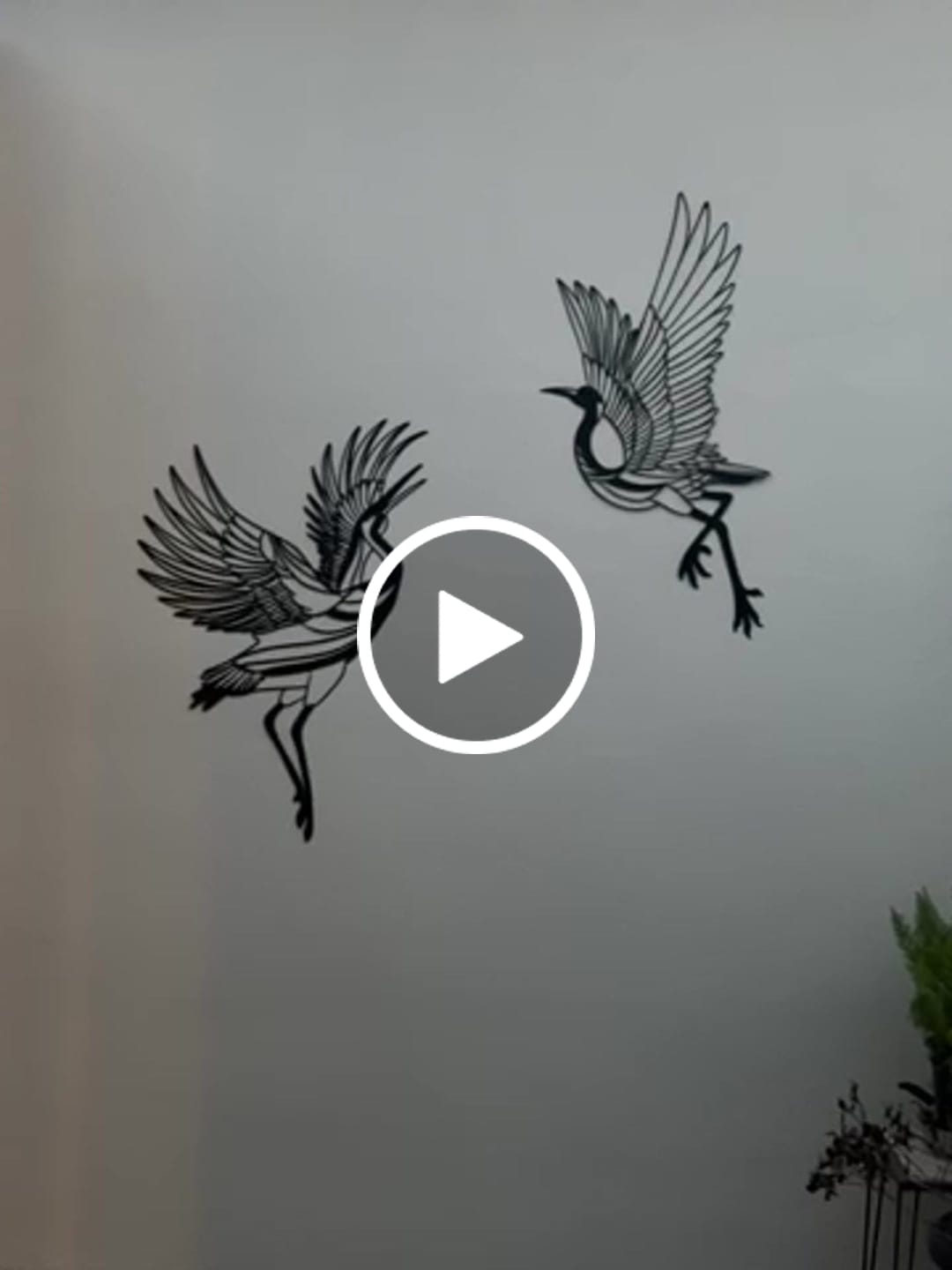 Customer video review of Sandhill Crane Metal Wall Art (Set of 2)
