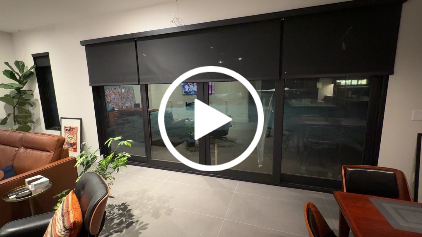 Customer video review of SmartWings Motorized Light Filtering Solar Shades 1%/3%/5% Openness Aventus