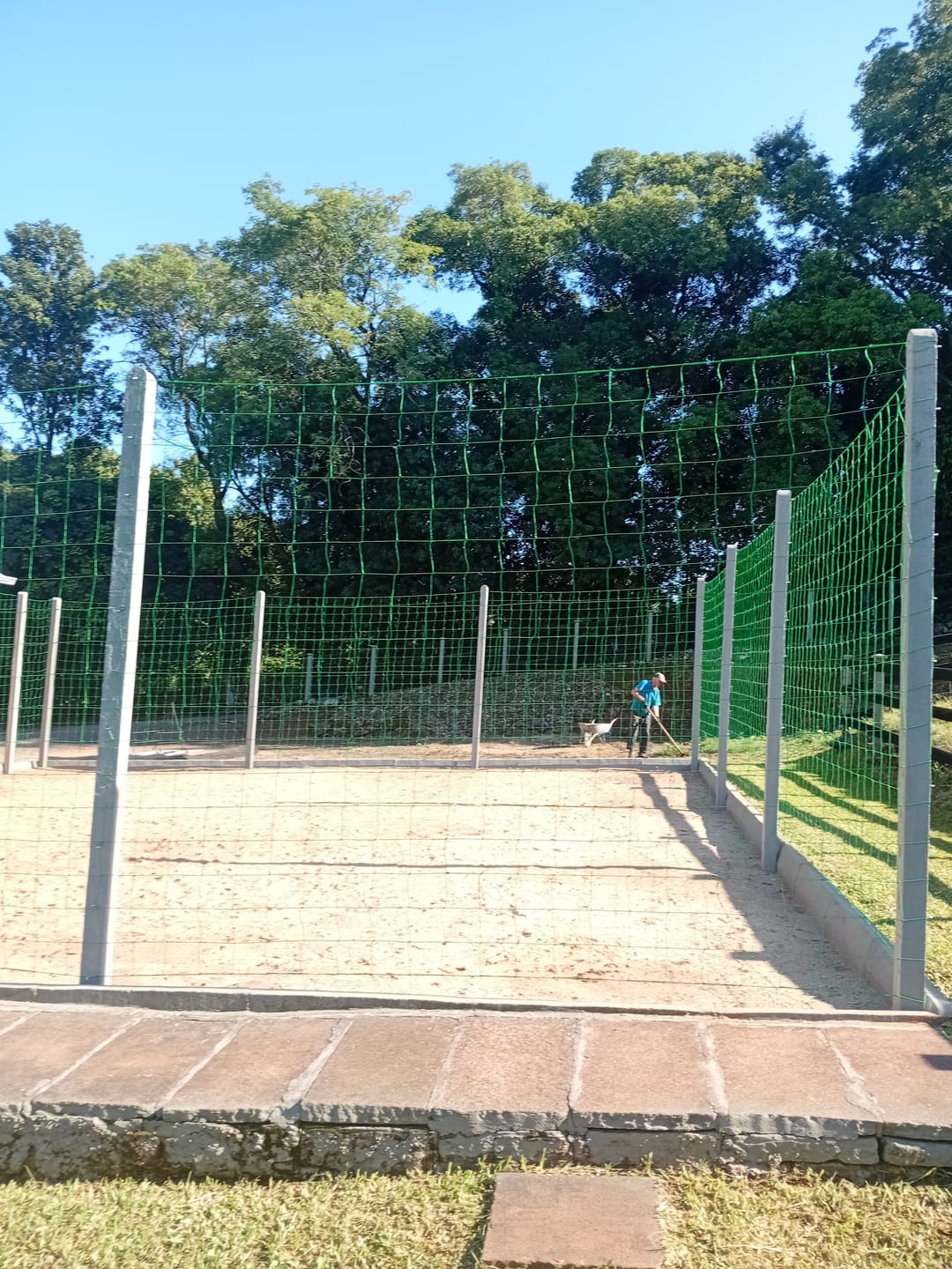 Customer photo review of Rede de Proteção Esportiva para Campo de Futebol e Society - Cobertura - Nylon