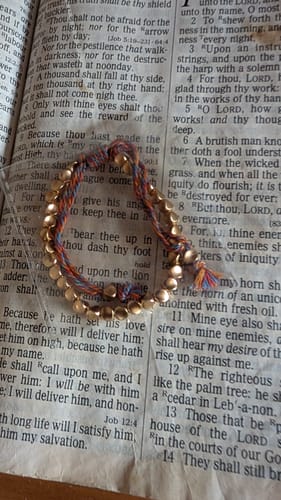 Customer photo review of 4 Tibetan Bracelets of Fortune