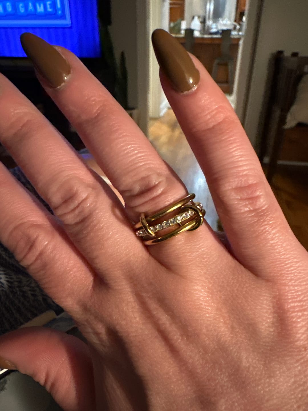 Customer photo review of Layered Kaili Gold Ring