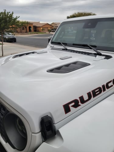 Customer photo review of COVER'D UP Windshield Bumper Covers (Fits JL/JT)